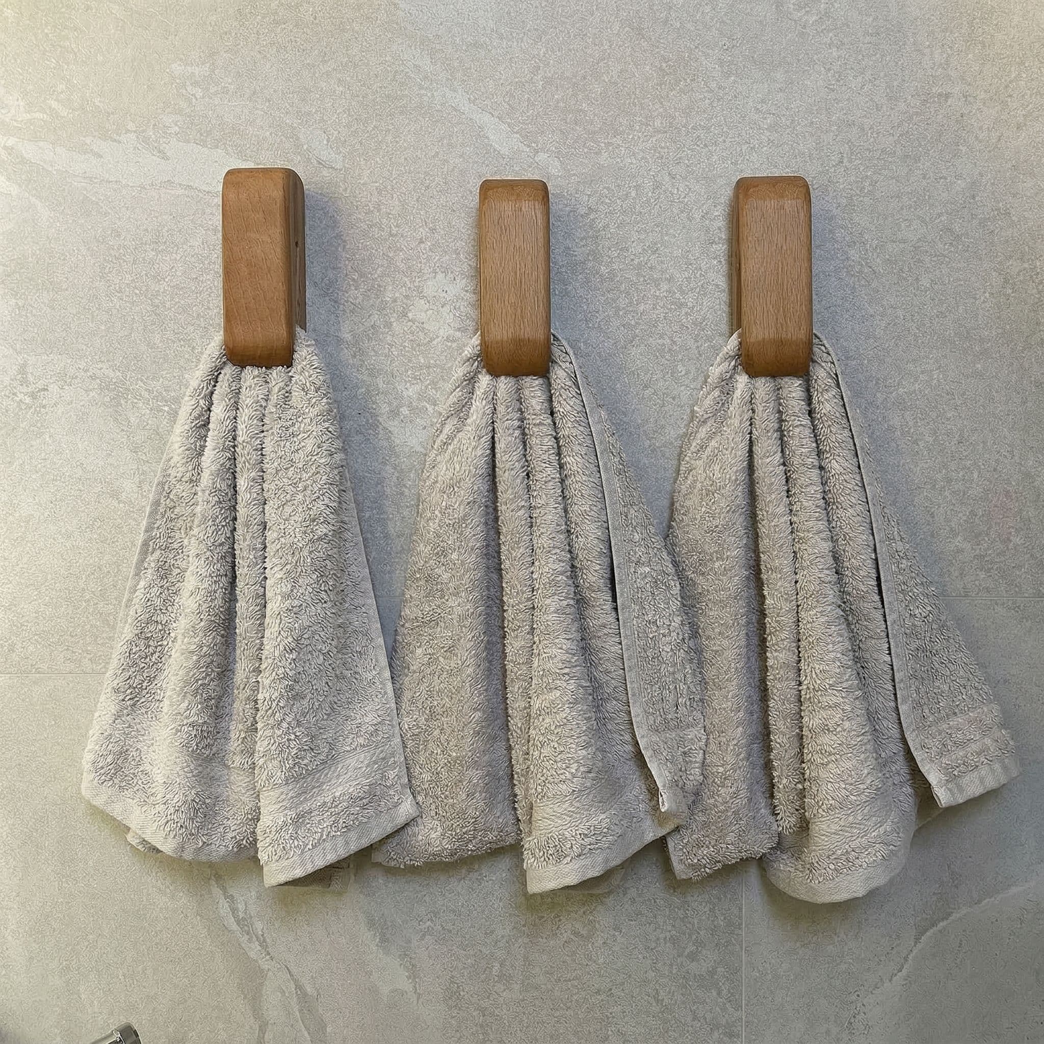 Wooden Towel Hanger — Set of 3 view 2
